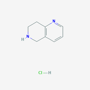 molecular formula C8H11ClN2 B1321396 5,6,7,8-Tetrahydro-1,6-naphthyridine hydrochloride CAS No. 1187830-51-8