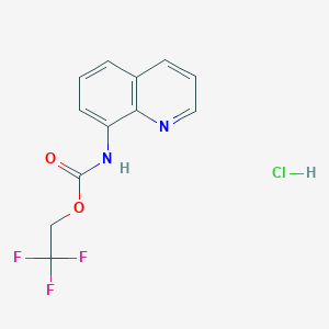 2,2,2-trifluoroethyl N-(quinolin-8-yl)carbamate hydrochloride