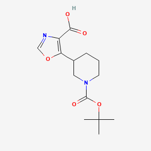 5-{1-[(Tert-butoxy)carbonyl]piperidin-3-yl}-1,3-oxazole-4-carboxylic acid