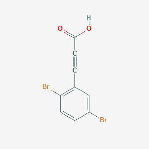 3-(2,5-Dibromophenyl)prop-2-ynoic acid