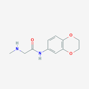 N-(2,3-dihydro-1,4-benzodioxin-6-yl)-2-(methylamino)acetamide