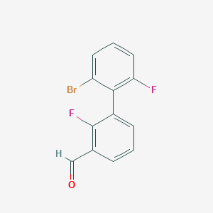 3-(2-Bromo-6-fluorophenyl)-2-fluorobenzaldehyde