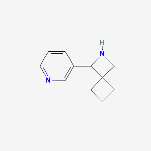 molecular formula C11H14N2 B13214167 1-(Pyridin-3-yl)-2-azaspiro[3.3]heptane 