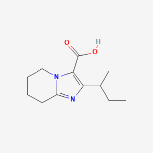 2-(Butan-2-yl)-5H,6H,7H,8H-imidazo[1,2-a]pyridine-3-carboxylic acid