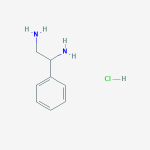 molecular formula C8H13ClN2 B13214191 1-Phenylethane-1,2-diamine hydrochloride 