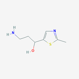 3-Amino-1-(2-methyl-1,3-thiazol-5-YL)propan-1-OL