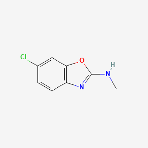 molecular formula C8H7ClN2O B13214208 6-Chloro-N-methyl-1,3-benzoxazol-2-amine 