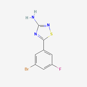 5-(3-Bromo-5-fluorophenyl)-1,2,4-thiadiazol-3-amine