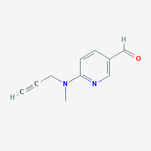 6-[Methyl(prop-2-YN-1-YL)amino]pyridine-3-carbaldehyde