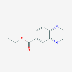 molecular formula C11H10N2O2 B1321425 Ethyl Quinoxaline-6-carboxylate CAS No. 6924-72-7