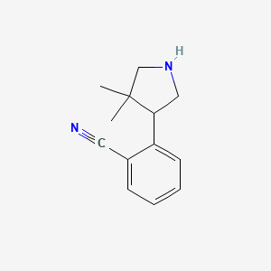 2-(4,4-Dimethylpyrrolidin-3-yl)benzonitrile