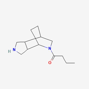 1-{4,8-Diazatricyclo[5.2.2.0,2,6]undecan-8-yl}butan-1-one