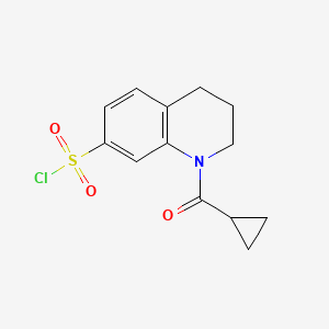 1-Cyclopropanecarbonyl-1,2,3,4-tetrahydroquinoline-7-sulfonyl chloride