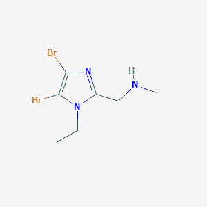 [(4,5-Dibromo-1-ethyl-1H-imidazol-2-yl)methyl](methyl)amine