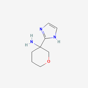 3-(1H-Imidazol-2-yl)oxan-3-amine