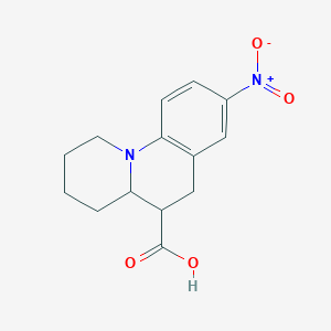 8-nitro-1H,2H,3H,4H,4aH,5H,6H-pyrido[1,2-a]quinoline-5-carboxylic acid