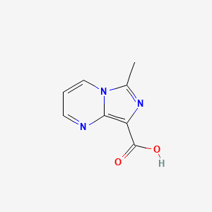 molecular formula C8H7N3O2 B13214351 6-Methylimidazo[1,5-a]pyrimidine-8-carboxylic acid 