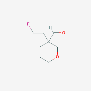 3-(2-Fluoroethyl)oxane-3-carbaldehyde