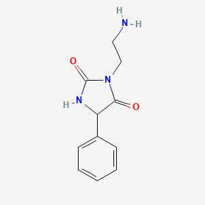 3-(2-Aminoethyl)-5-phenylimidazolidine-2,4-dione