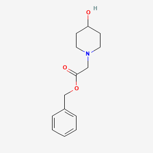 molecular formula C14H19NO3 B1321440 苯甲酸2-(4-羟基哌啶-1-基)乙酸酯 CAS No. 502650-04-6