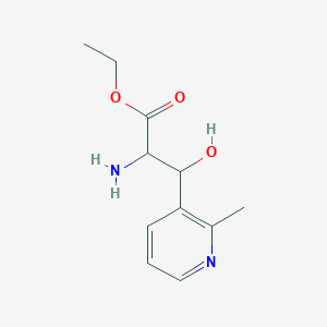 Ethyl 2-amino-3-hydroxy-3-(2-methylpyridin-3-yl)propanoate