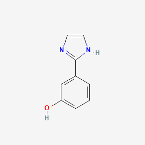 molecular formula C9H8N2O B1321441 3-(1H-咪唑-2-基)酚 CAS No. 52091-36-8