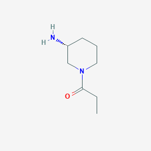 1-[(3R)-3-aminopiperidin-1-yl]propan-1-one