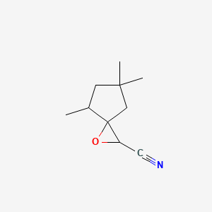 4,6,6-Trimethyl-1-oxaspiro[2.4]heptane-2-carbonitrile