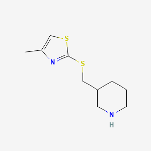 3-{[(4-Methyl-1,3-thiazol-2-yl)sulfanyl]methyl}piperidine