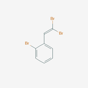 molecular formula C8H5Br3 B13214496 1-Bromo-2-(2,2-dibromovinyl)benzene 