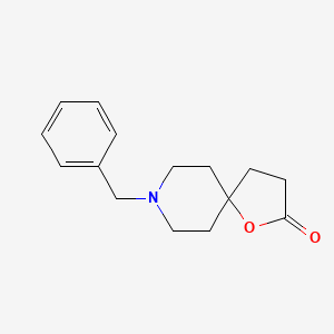 molecular formula C15H19NO2 B1321450 8-苄基-1-氧杂-8-氮杂螺[4.5]癸环-2-酮 CAS No. 35296-14-1
