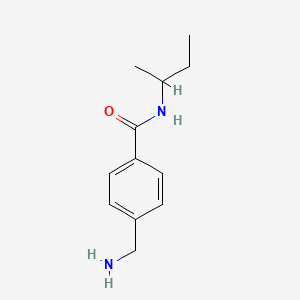 molecular formula C12H18N2O B13214500 4-(Aminomethyl)-N-(butan-2-yl)benzamide 