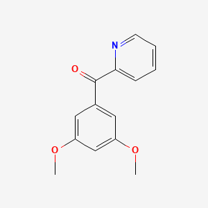 molecular formula C14H13NO3 B1321452 2-(3,5-Dimethoxybenzoyl)pyridine CAS No. 32864-08-7
