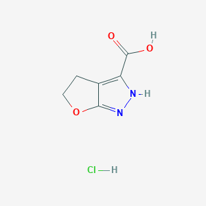 1H,4H,5H-Furo[2,3-c]pyrazole-3-carboxylic acid hydrochloride