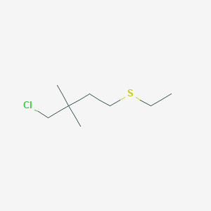 1-Chloro-4-(ethylsulfanyl)-2,2-dimethylbutane