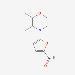 5-(2,3-Dimethylmorpholin-4-yl)furan-2-carbaldehyde