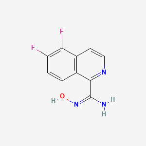 (E)-5,6-Difluoro-N'-hydroxyisoquinoline-1-carboximidamide