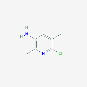 molecular formula C7H9ClN2 B1321467 6-氯-2,5-二甲基吡啶-3-胺 CAS No. 1379362-93-2