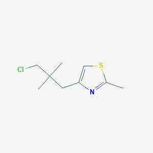 4-(3-Chloro-2,2-dimethylpropyl)-2-methyl-1,3-thiazole