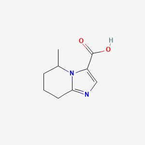 molecular formula C9H12N2O2 B13214723 5-Methyl-5H,6H,7H,8H-imidazo[1,2-a]pyridine-3-carboxylic acid 