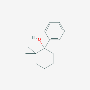 molecular formula C14H20O B13214726 2,2-Dimethyl-1-phenylcyclohexan-1-OL 