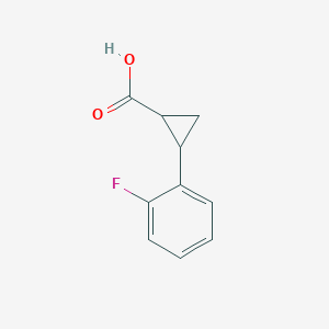 B1321473 2-(2-Fluorophenyl)cyclopropanecarboxylic acid CAS No. 455267-56-8