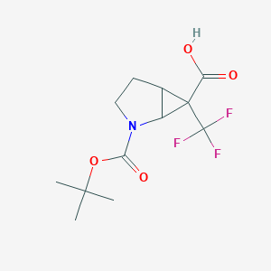 2-[(tert-Butoxy)carbonyl]-6-(trifluoromethyl)-2-azabicyclo[3.1.0]hexane-6-carboxylic acid