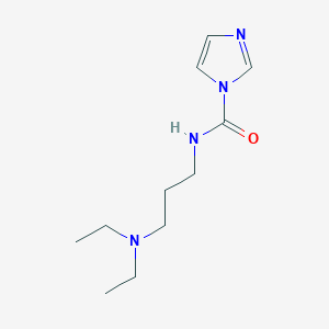 molecular formula C11H20N4O B13214767 N-[3-(diethylamino)propyl]-1H-imidazole-1-carboxamide 