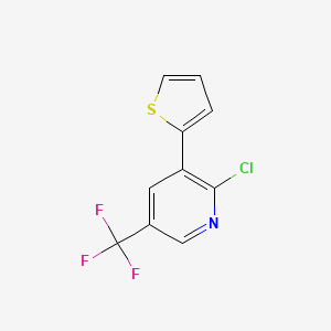 2-Chloro-3-(thiophen-2-yl)-5-(trifluoromethyl)pyridine