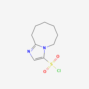 5H,6H,7H,8H,9H,10H-Imidazo[1,2-a]azocine-3-sulfonyl chloride