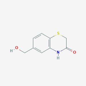 B1321485 6-(Hydroxymethyl)-2H-benzo[b][1,4]thiazin-3(4H)-one CAS No. 443955-31-5