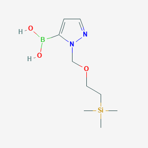 molecular formula C9H19BN2O3Si B1321488 (1-((2-(三甲基甲硅烷基)乙氧基)甲基)-1H-吡唑-5-基)硼酸 CAS No. 188978-71-4