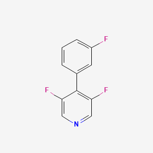 3,5-Difluoro-4-(3-fluorophenyl)pyridine