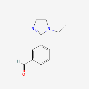 3-(1-Ethyl-1H-imidazol-2-yl)benzaldehyde